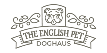 the english pet doghaus icon/logo